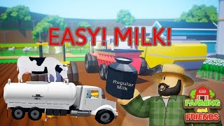 ROBLOX  Farming and Friends  How to milk a cow easily [upl. by Ecnav]