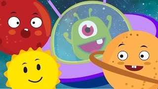 The Planet Song  Nursery Rhyme With Lyrics  Solar System Song  Learning Planets For Children [upl. by Nomannic910]