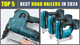 BEST Brad Nailers 2024 TOP 5 Cordless Rechargeable Nail Gun [upl. by Lejna563]