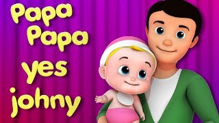 Papa Papa Yes Johny  Johny Johny Yes Papa Nursery Rhymes by Kids Tv [upl. by Nonnahsed]