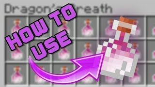 HOW TO USE THE DRAGONS BREATH IN MINECRAFT Remake [upl. by Kcirrez]