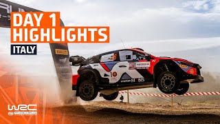 Day 1 Highlights  WRC Rally Italia Sardegna 2024 [upl. by Isiad]