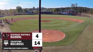 BASEBALL Cedartown Bulldogs vs Southeast Whitfield Raiders Game 1 [upl. by Holtz]