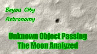 Unknown Object Passing Moon 9262015 ANALYZED Skyscanner 100mm [upl. by Coad]