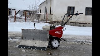 Homemade SNOW PLOW for MOTOCULTIVATOR [upl. by Pasol]