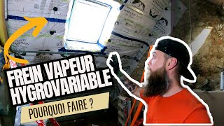 Pourquoi mettre un frein vapeur hygrovariable avec une isolation en laine de bois   Ep 118 [upl. by Affrica]