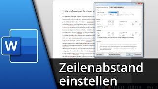 Zeilenabstand in Word einstellen ✅ Tutorial [upl. by Etom]