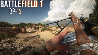 Battlefield 1  Howell Automatic Sniper Gameplay On half dead lobby Conquest 13916KDPs5 [upl. by Olifoet]