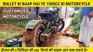 Crazy Turbo Diesel Motorcycle You have NEVER seen [upl. by Yenitirb]