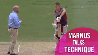 Marnus Labuschagne talks technique with Darren Lehmann  Fox Cricket [upl. by Siramay119]