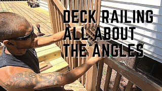 Deck Railing obtuse angles tips tricks [upl. by Nairod]