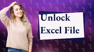 How do I fix a password protected Excel File [upl. by Kipper]