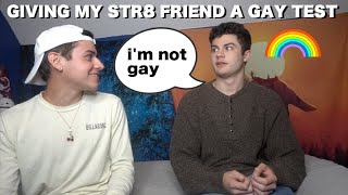 GIVING MY STRAIGHT FRIEND A GAY TEST is he secretly gay [upl. by Ayle]