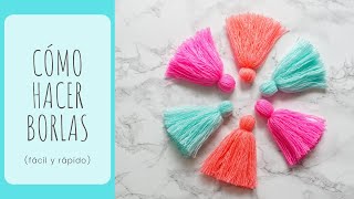 💫CÓMO hacer BORLAS de LANA MUY FÁCILES 🧶✂️ [upl. by Ardnoik84]