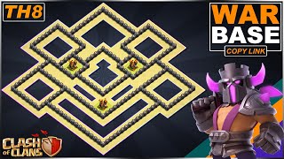 NEW BEST TH8 Base 2021  COC Town Hall 8 TH8 war Base  Clash of Clans [upl. by Aynekal941]