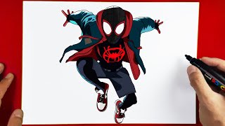 How to Draw Miles Morales  Spider Man [upl. by Dorfman]