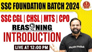 SSC REASONING CLASSES 2024  REASONING INTRODUCTION  SSC CGL CHSL MTS CPO 2024  SACHIN MODI SIR [upl. by Eahc473]