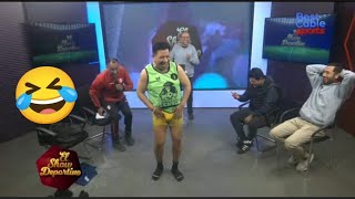 Silvio Valencia paga apuesta CALATITO 🤣  Best Cable Sports  El show Deportivo [upl. by Oinota]