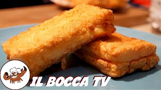 764  Mozzarella in carrozza merendina un po zozza 😋 ricetta facile golosa per grandi e piccini [upl. by Fishman]