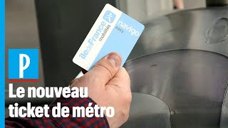 Le pass Navigo Easy va remplacer les tickets de métro [upl. by Ecirtap]