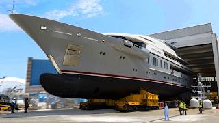 ▶️YACHT PRODUCTION line🚤💦 Manufacturing boats➕SuperYachts – How its made Boat amp Yacht Building [upl. by Artekal]