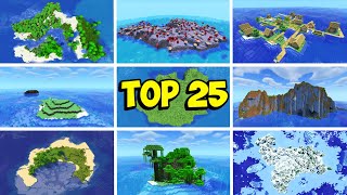 TOP 25 Minecraft ISLAND SEEDS 121 Java amp Bedrock [upl. by Taam580]