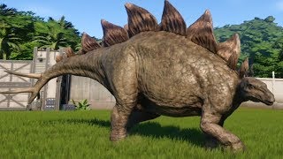 Jurassic World Evolution  Stegosaurus Gameplay PS4 HD 1080p60FPS [upl. by Elleb]