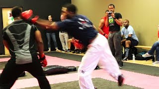 ITF Taekwondo vs Taekwondo amp Kickboxing Sparring [upl. by Laszlo]