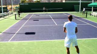 Tomas Berdych Practice 2012 BNP Paribas Open in HD [upl. by Gabriela151]