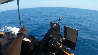 US ship fires 30 warning shots at Iranian fast boats in latest tense encounter [upl. by Dorman437]