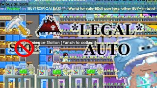 Growtopia  How to LEGAL AUTO on Science Station  Daily 1DL Growtopia GTTrend [upl. by Hollerman]