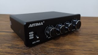 Aiyima A01 PRO Amplificatore in classe D 21 con Bluetooth [upl. by Orlan929]