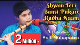 Shyam Teri Bansi Pukare Radha Naam  Asit Mohapatra  Flute cover  Instrumental version [upl. by Notreve]