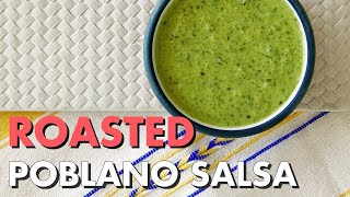 Creamy Roasted Poblano Salsa in Béchamel  Mexican Cooking Academy [upl. by Pinchas]