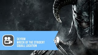 Skyrim Dragonborn Wreck of the Strident Squall Location [upl. by Jollenta970]