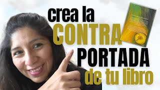 🚩 COMO hacer CONTRAPORTADA para TU libro en Canva  Tutorial paso a paso [upl. by Pirzada]