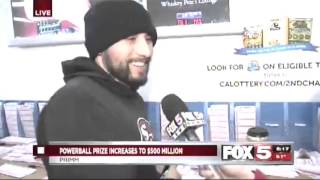 Lotto Winner buys quotHookers and Cocainequot on Fox 5 [upl. by Itsa]