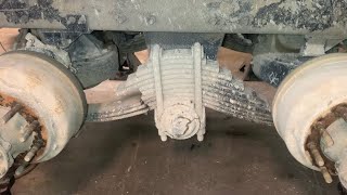 Mack Camelback Suspension  Rear Spring Replacement [upl. by Lukas]