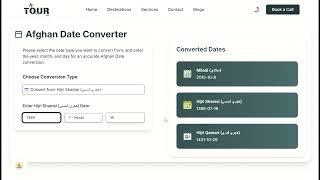 Free Afghan Date Converter  Convert Gregorian to Afghan Dates Easily [upl. by Diarmuid]