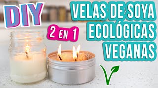 VELAS DE SOYA  DIY  ECOLÓGICAS Y VEGANAS  Mixi [upl. by Eki24]