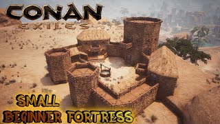 CONAN EXILES building  BEGINNER BASE TIMELAPSE [upl. by Hochman539]