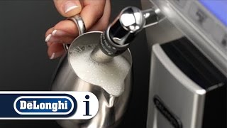 How to Froth Milk Using Your DeLonghi Autentica ETAM 29620 Coffee Machine [upl. by Nattirb540]