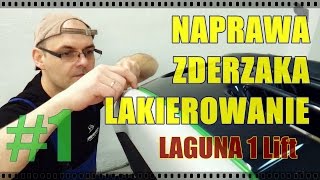 Naprawa i lakierowanie zderzaka  Laguna 1 lift cz1 [upl. by Ardys]