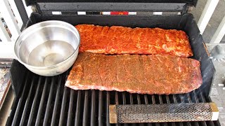 How to Smoke Spare Ribs on a Gas Grill  2 Recipes  PoorMansGourmet [upl. by Anomar254]