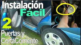 Como INSTALAR una ALARMA de Auto paso a paso 👉2 【 CORTAcorriente y PUERTAS 】 [upl. by Ellinehc746]