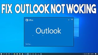 How To Fix Outlook Not WorkingOpening in Windows 10 [upl. by Mingche173]