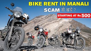 Manali Bike Rent  Complete Information  Be Aware From Scams Rental Bikes [upl. by Ynogoham]