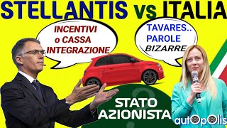 STELLANTIS fiat vs ITALIA Il GOVERNO considera diventare AZIONISTA ma a quale COSTO [upl. by Cobbie]