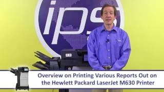 HP M630  Printing Report Pages [upl. by Acsisnarf]