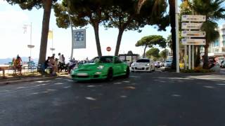 Amazing LineUp of Arab Supercars driving in Cannes  Part II [upl. by Okihsoy]